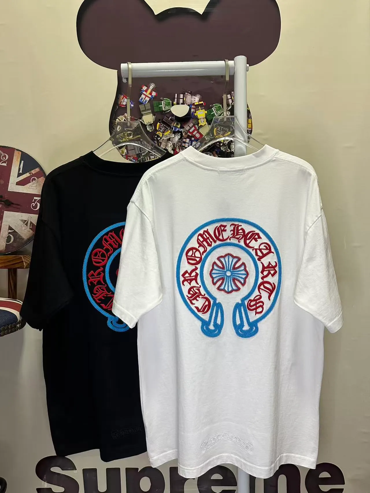 Come Hearts 3D ， Classic Logo ， 。 ： 🪡 ➕ ：Black White SIZE：S-XXL